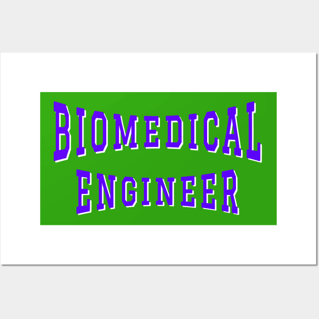 Biomedical Engineer in Purple Color Text Wall Art by The Black Panther